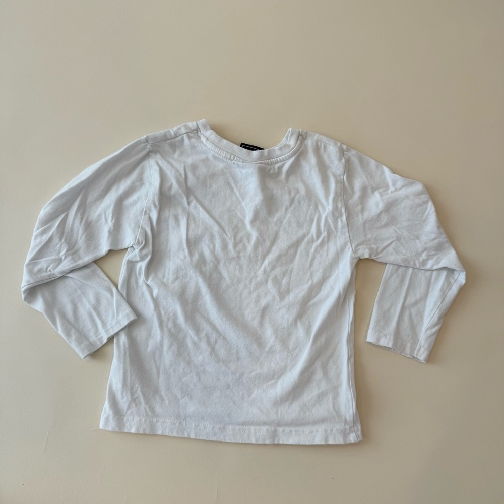 Bench Kids White Long Sleeve Tee with Navy Print - Picture 2 of 3